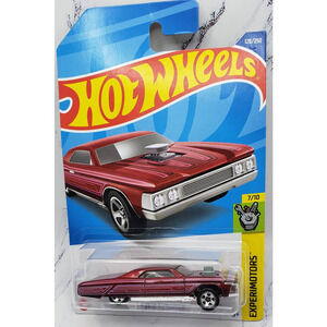 Hot Wheels 2021 Experimotors 7/10 Layin' Lowrider Red With Chrome 5 Spoke Wheels
